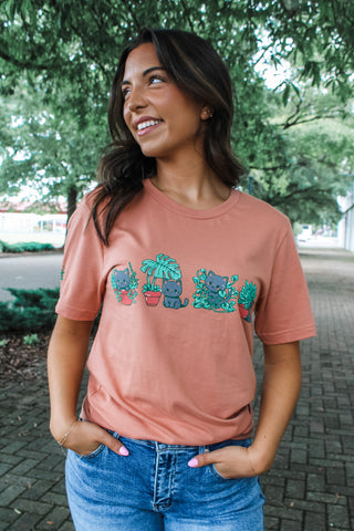 Just Kitten Around Graphic Tee • Terracotta
