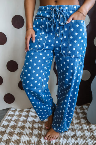 Dottie Cargo Pocket Barrel Jean