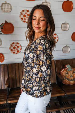 Time To Gather • Black Floral