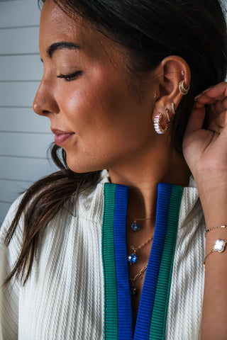 Shine & Sparkle Hoop Earrings • Gold