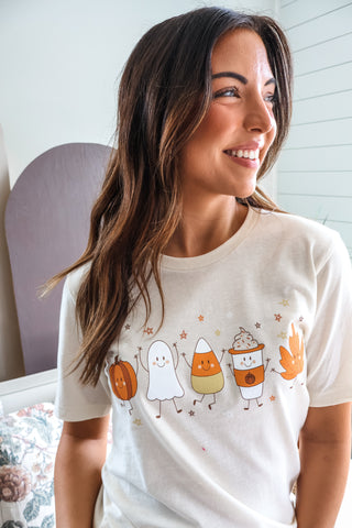 Pumpkin Spice Season Graphic Tee • Cream