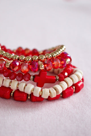 Everlasting Love Bracelet • Red