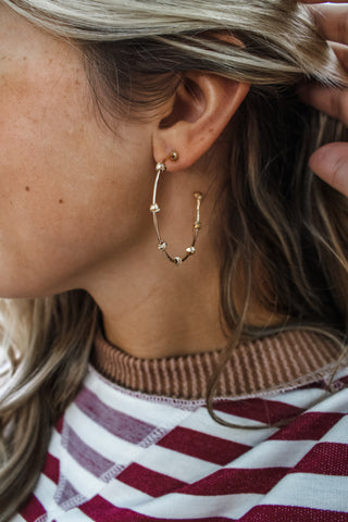 Prove A Point Hoop Earrings • Gold