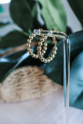 Endless Horizon Hoop Earrings • Gold