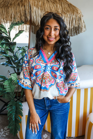 Bright & Beautiful • Cream Multi