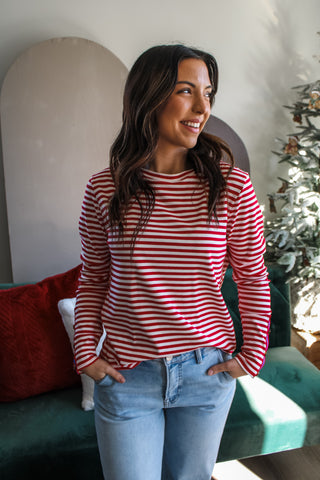 Winter Stripe Wonderland • Red