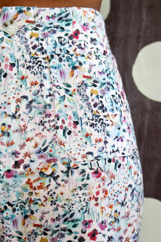 Late Bloom Floral Pants • Blush