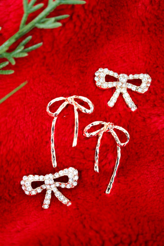 Beautiful Bows Earring Set • Gold