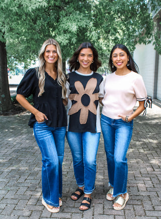 Without thinking • black peplum - FINAL SALE