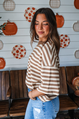 Good Vibes Stripes • Tan Mix