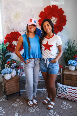 All Star Ringer Top • White