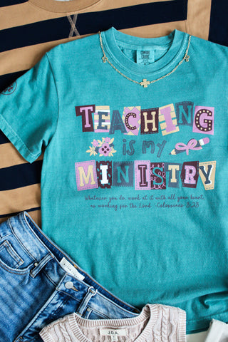 Teaching Is My Ministry Graphic Tee • Spruce