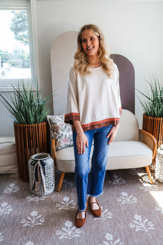 Fall Frenzy 11 • Linen Scallop Trim Top - FINAL SALE