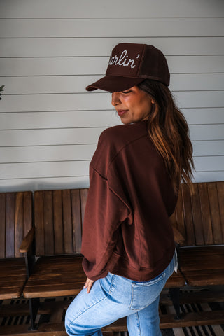 Go Getter Pullover • Cocoa Bean