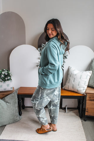 Ready Set Go Hoodie • Sage - PLUS