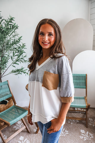 Perfectly Playful Colorblock • Grey Mix