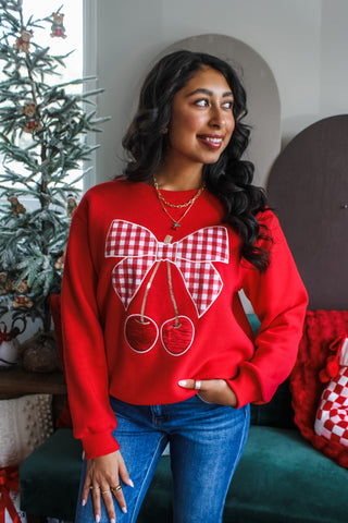 Cherry Picking Christmas • Red - FINAL SALE