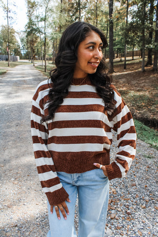 Pine Tree Lane • Brown Stripes