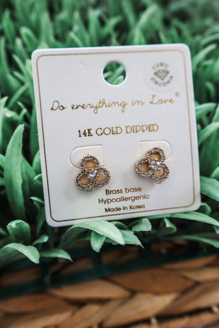 Kennedy • cubic zirconia post earrings