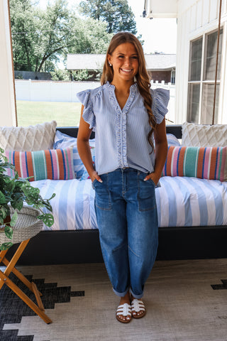 Beautiful Breeze • Blue Pinstripe