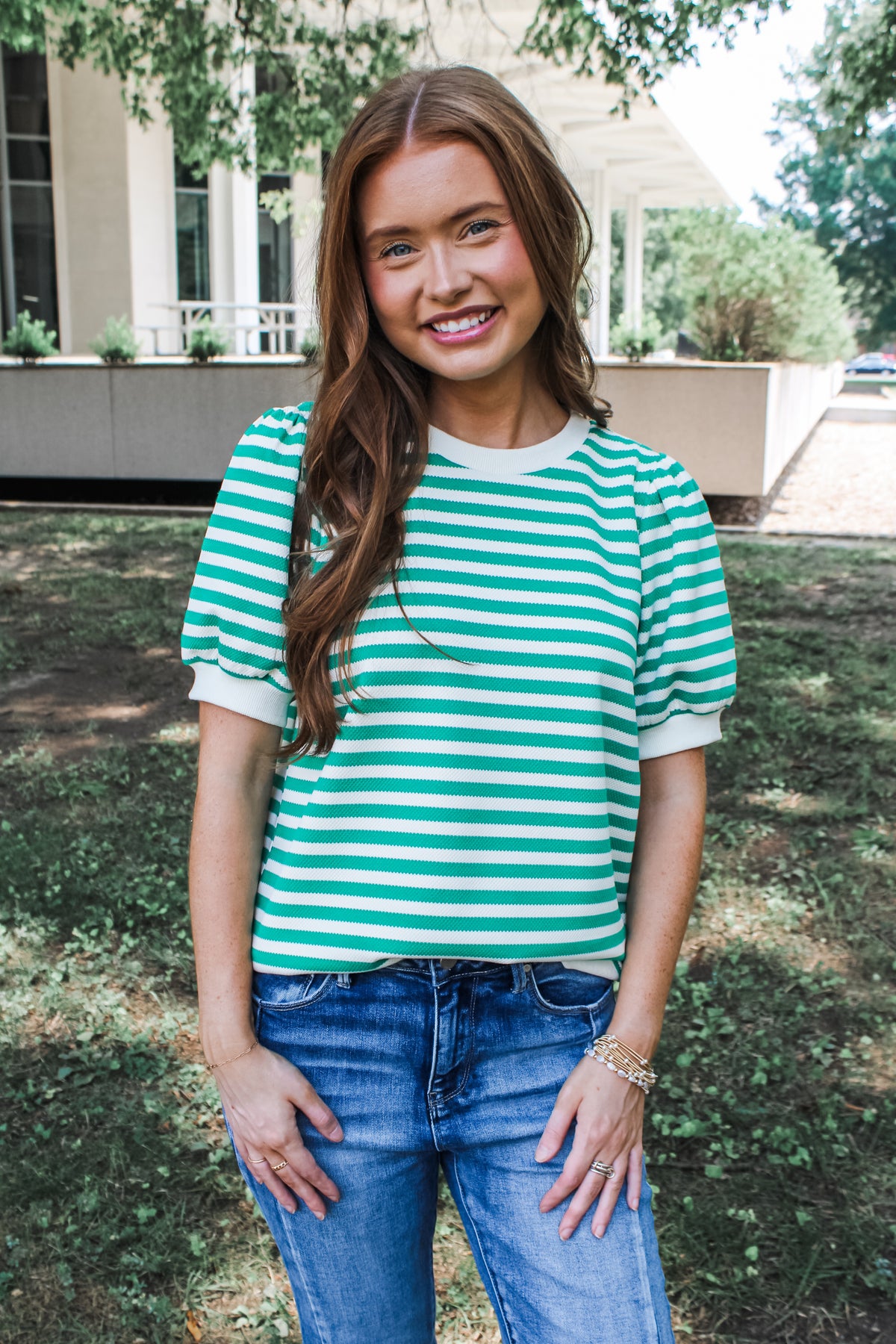 School Spirit Stripes • Green