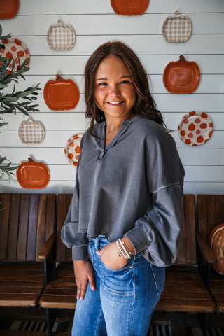 Peyton Mineral Pullover • Grey