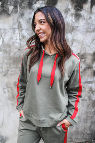 Jingle Around The Block Pullover • Olive