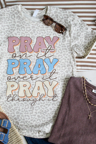 Pray On It Graphic Tee • Leopard