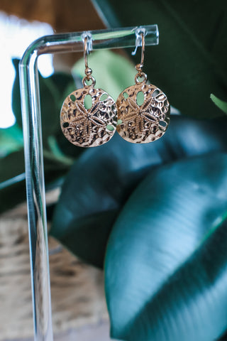 Sand Dollar Shores Earrings • Gold