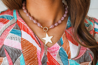 Shining Star Necklace • Mauve
