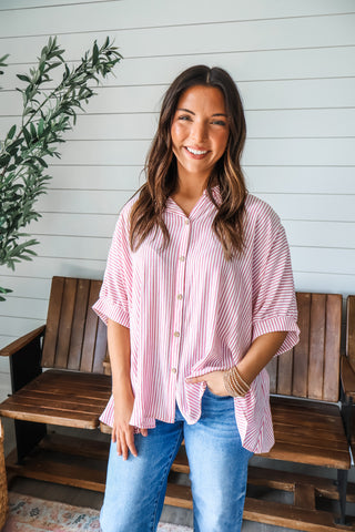 Strikeout Stripes • Berry - FINAL SALE