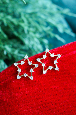 Stars & Sparkles Earrings • Gold