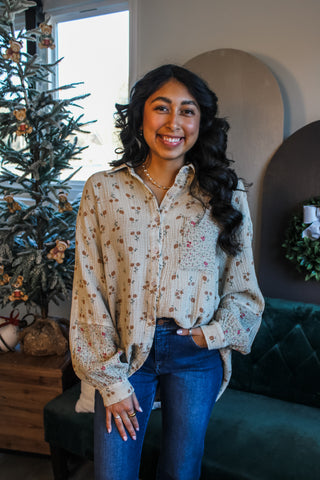 Christmas In The Country • Tan Floral