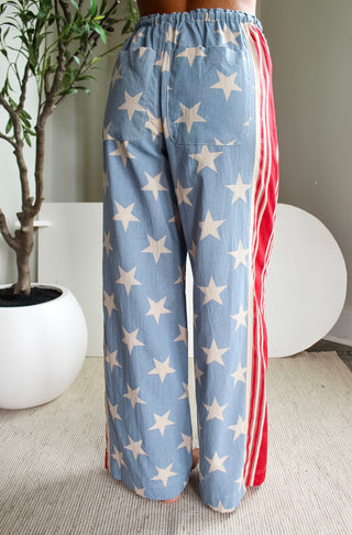Stars & Stripes Wide Leg Pants