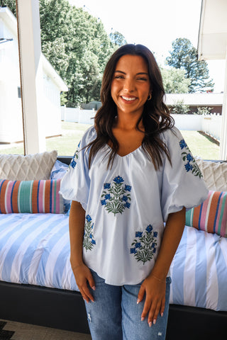 Morning Blooms • Light Blue