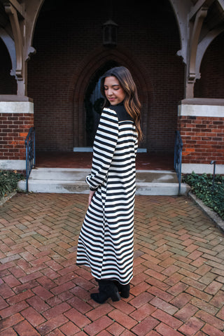 Sensational Stripes Maxi • Black