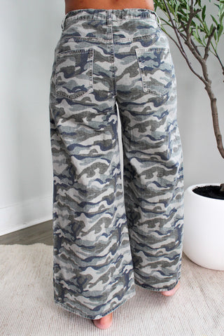 Charlie Camo Print Pants • Olive - FINAL SALE
