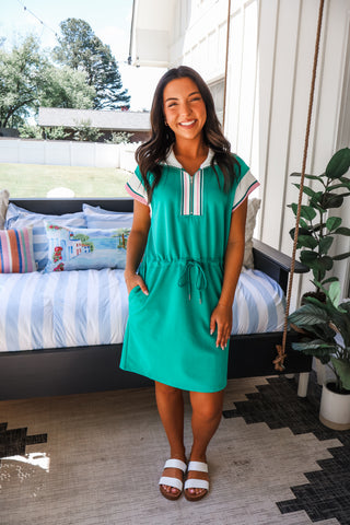 Perfect Balance Pocket Dress • Green