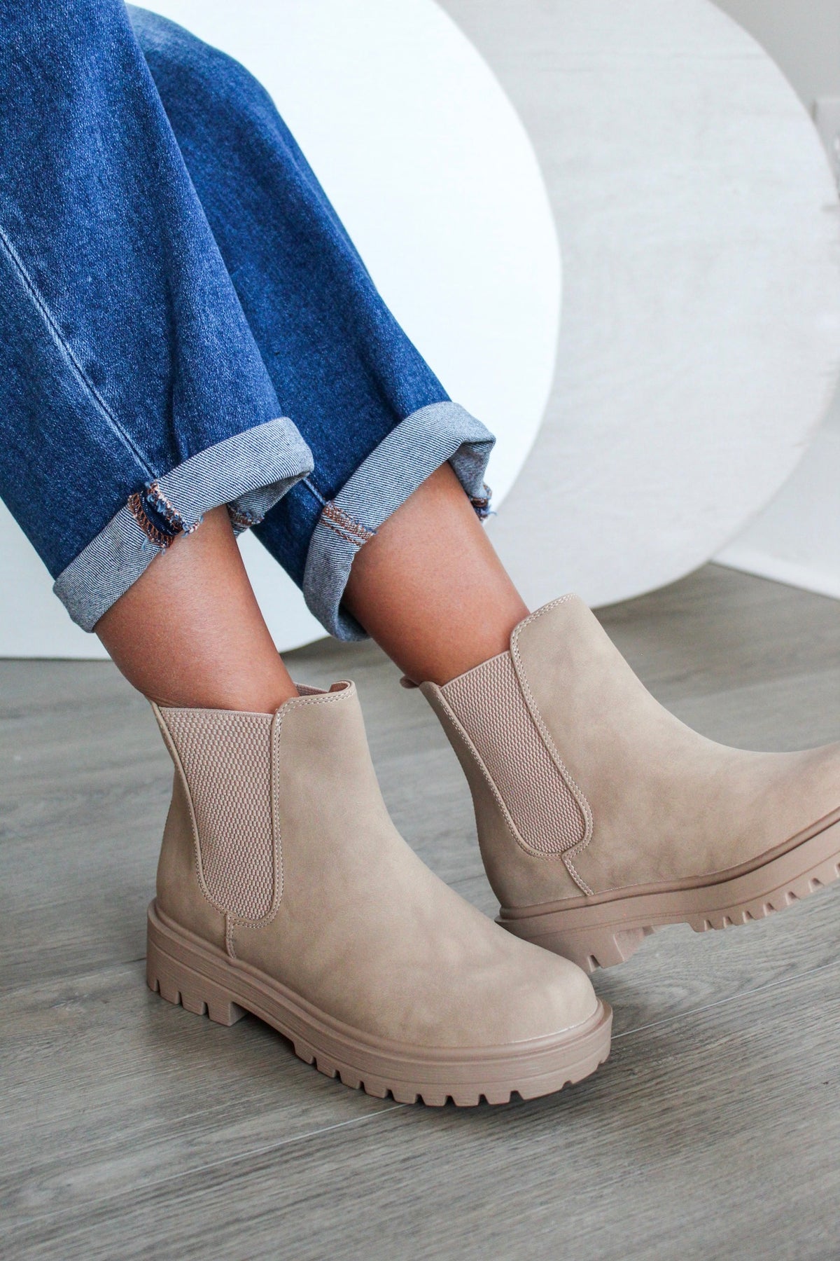 Paige Chelsea Boot • Beige