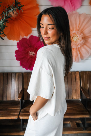 Relaxing Retreat Pant Set • Cream