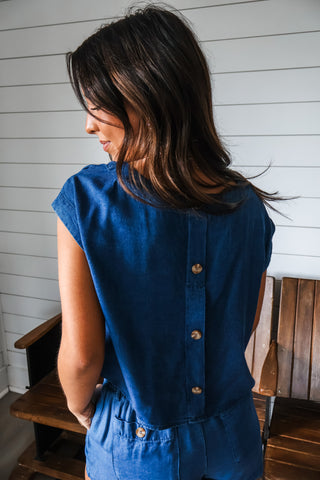 Paired Perfection Short Set • Indigo