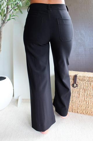 Forever Flattering Wide Leg Pants • Black