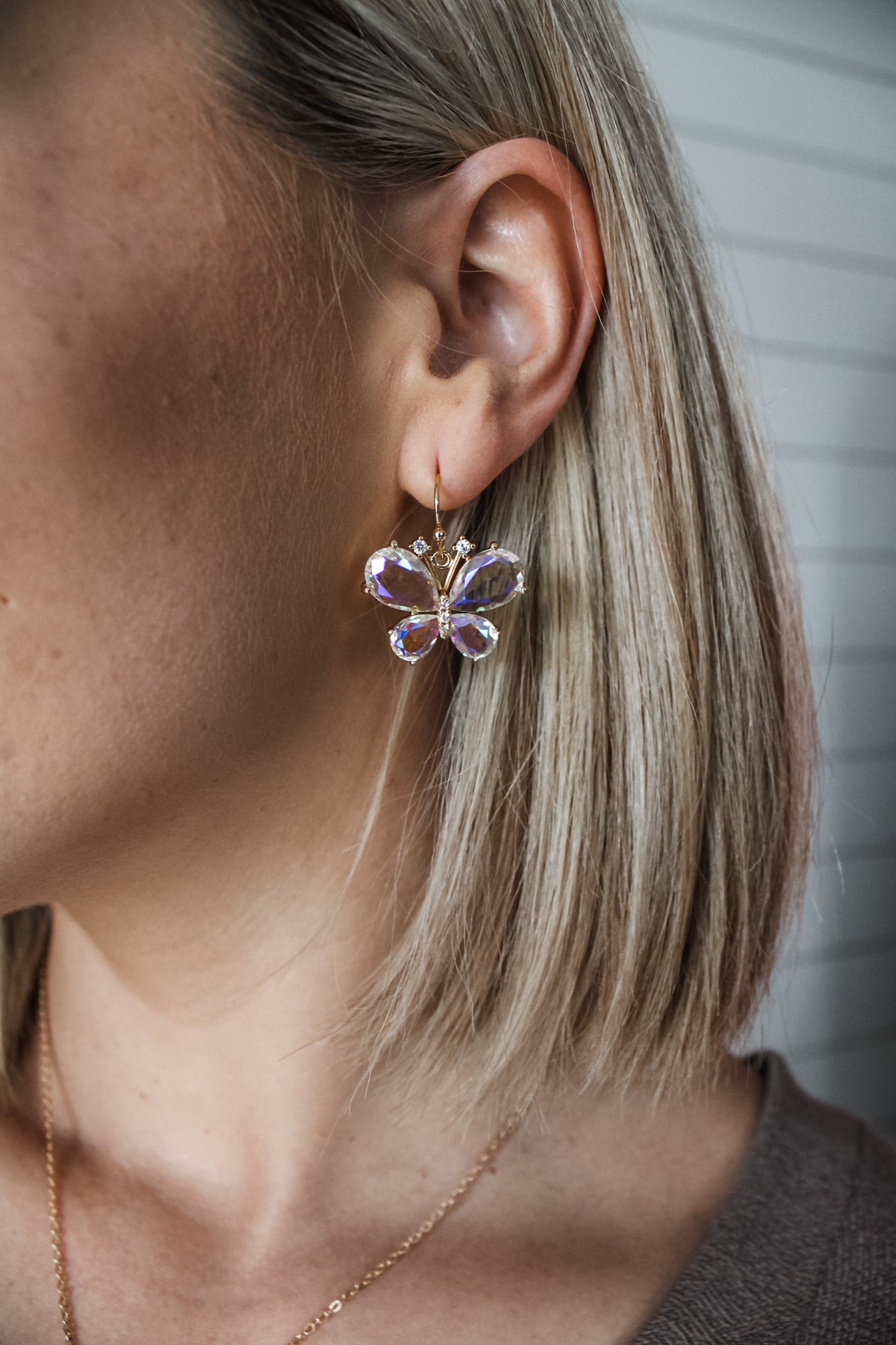 Butterfly Wishes Earrings • Iridescent