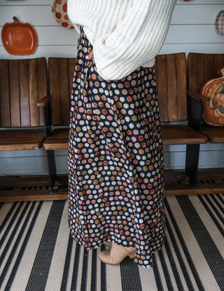 Harvest Moon Pleated Skirt • Navy