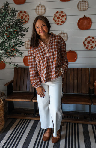 Pumpkin Patch Plaid • Burnt Orange