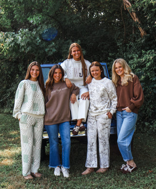 Harvest Wishes Quilted Pant Set • Sage