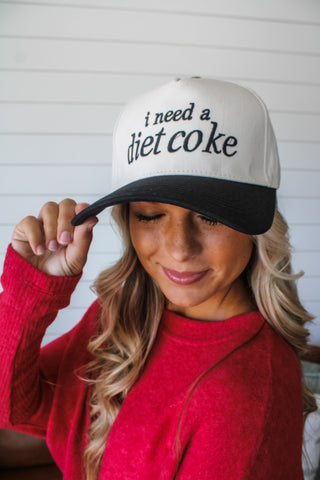 I Need A Diet Coke Trucker Hat • Black