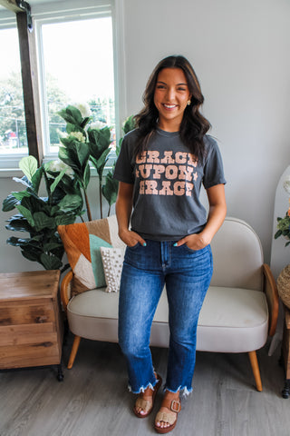 Grace Upon Grace Graphic Tee • Charcoal