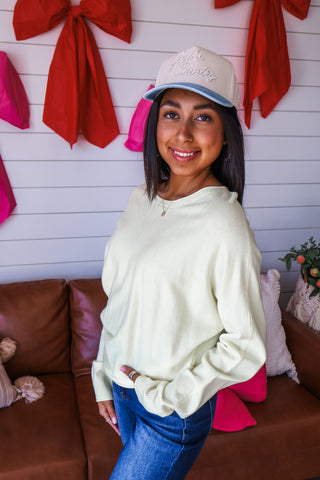 God’s Country Trucker Hat • Light Denim