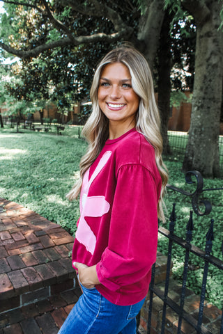 First things First • cranberry floral - FINAL SALE